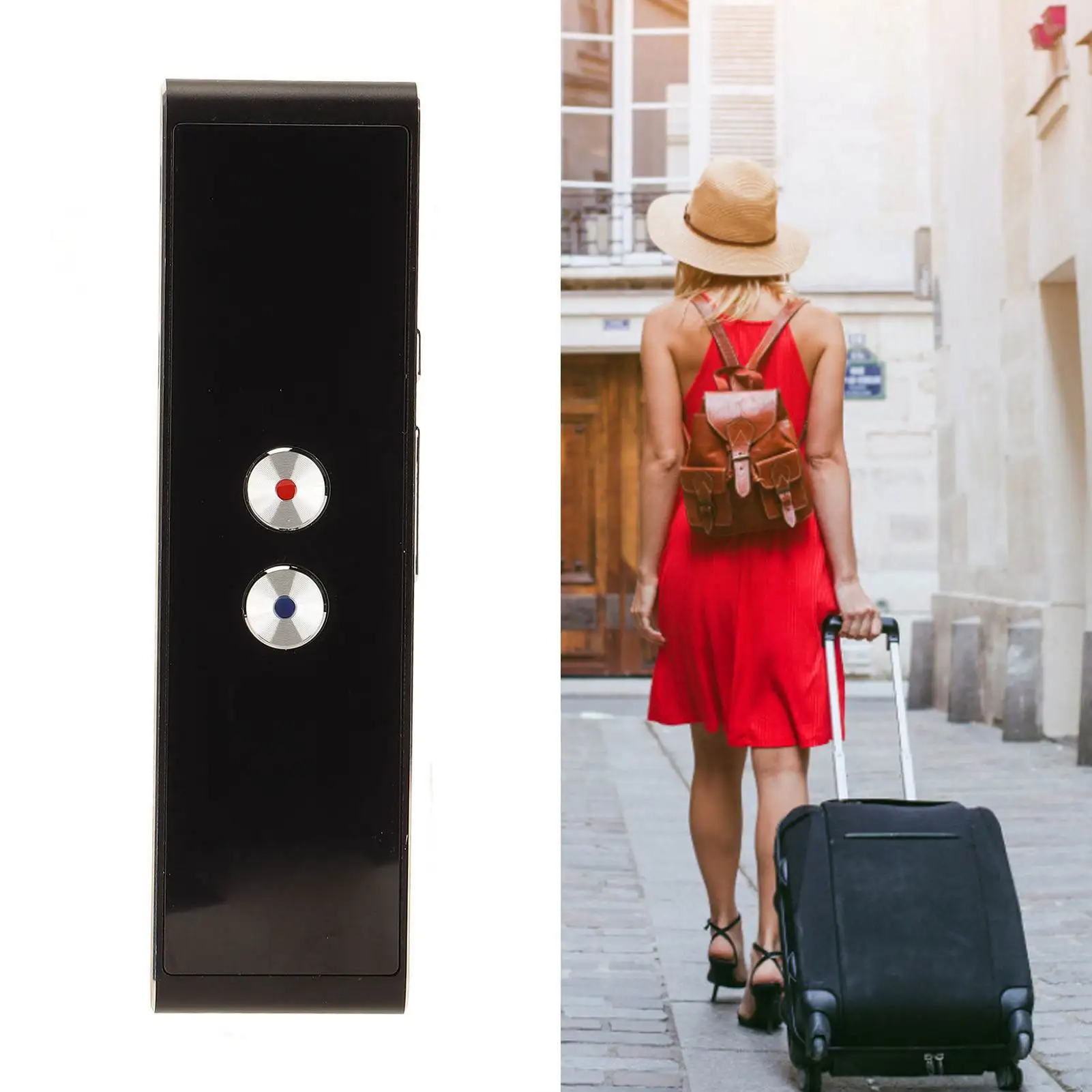 جهاز مترجم ذكي يدعم 40 لغة T8+ نص مزامنة من سبائك الألومنيوم محمول للأعمال للتعلم