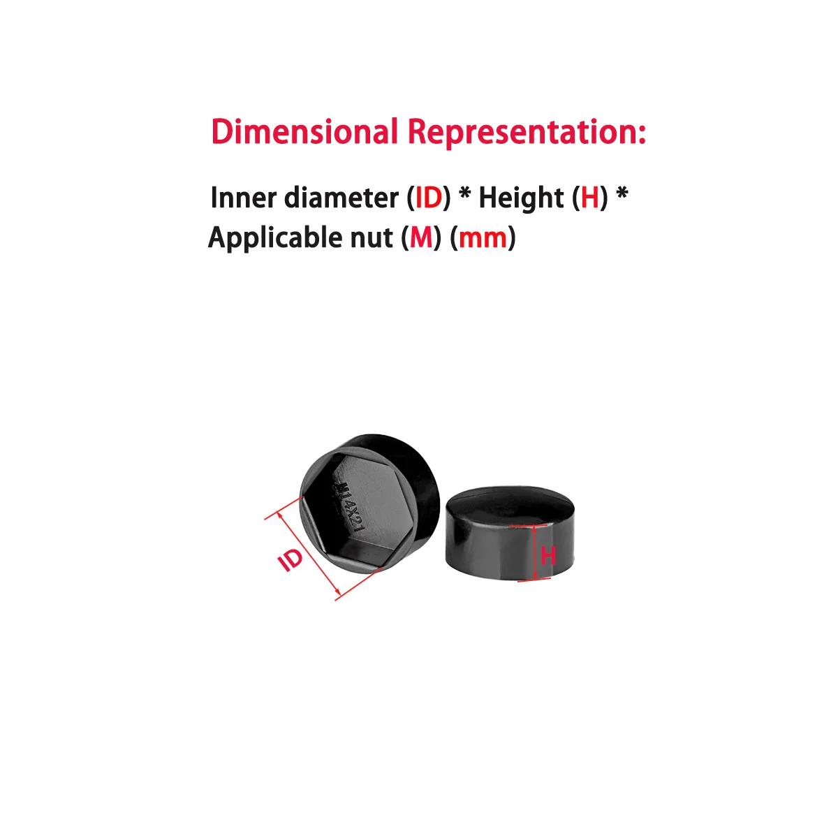 Hexagonal nut plastic protective cap/hexagonal bolt decorative dust cover