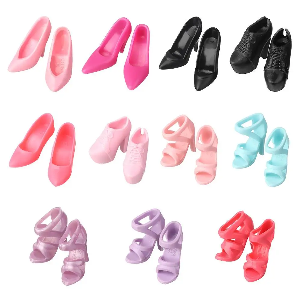 Accessori per scarpe con tacco alto femminili alla moda colorata Accessori per bambole 1/6 Scarpe per bambole con stivali