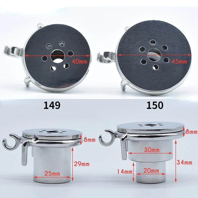 Bdsm Male Small Metal Negative Pressure Chastity Cage Penis Chastity Device Removable with Metal Catheter Erotic Sex Toys 18 ์ ์กฐ๋