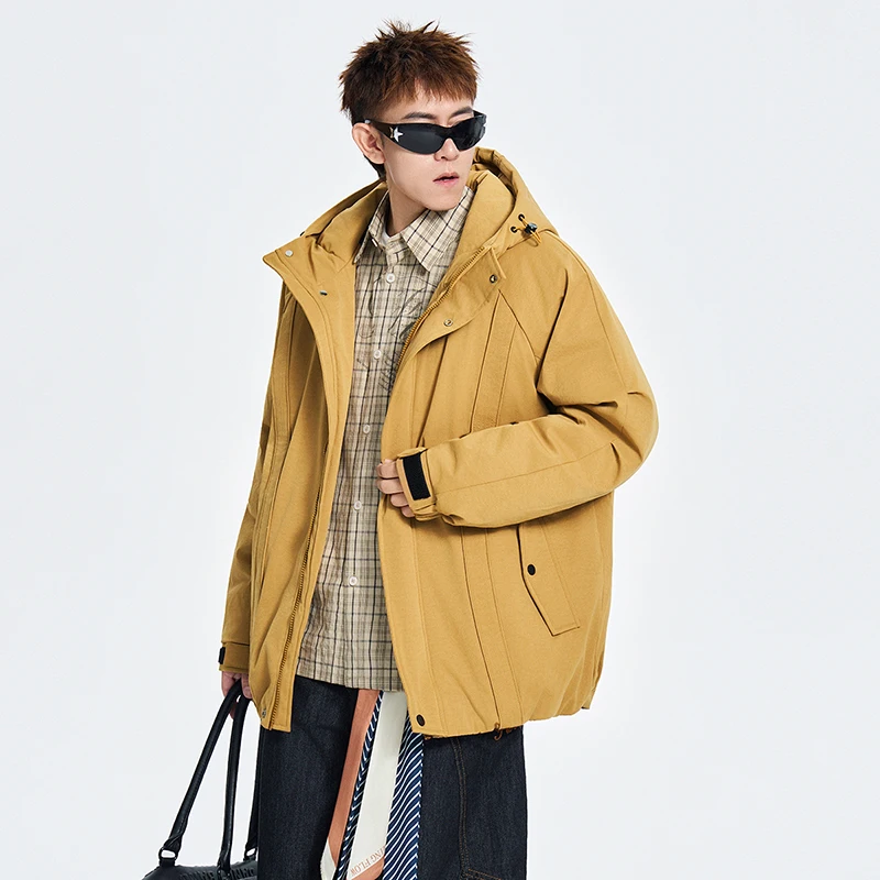 

GIOIOMская хлопковая одежда, новая зимняя хлопковая теплая свободная повседневная хлопковая куртка с хлопковым наполнителем, мужская одежда