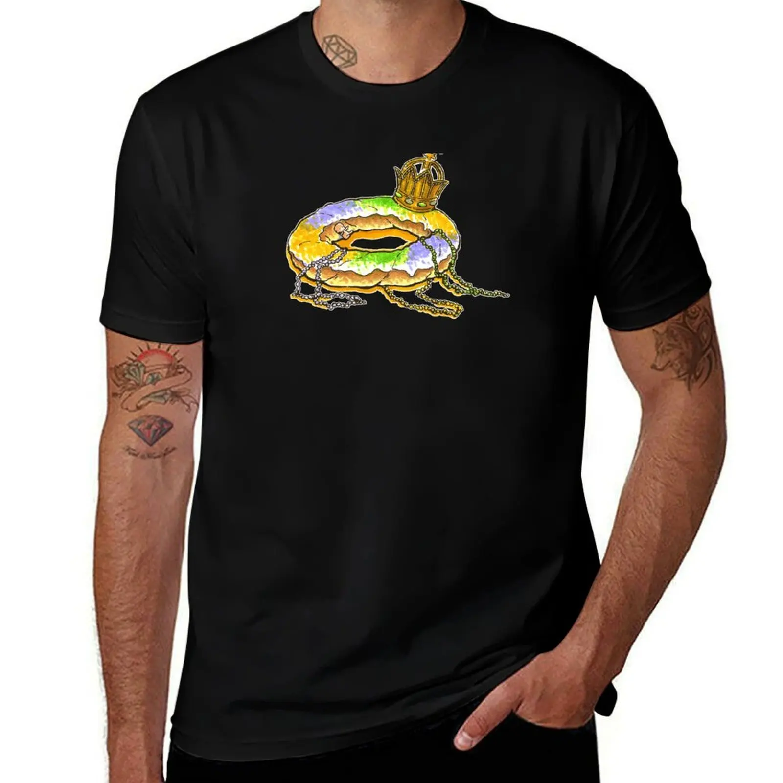 

mardi gras king cake T-Shirt cheap stuff anime t shirts sports fans men t shirts