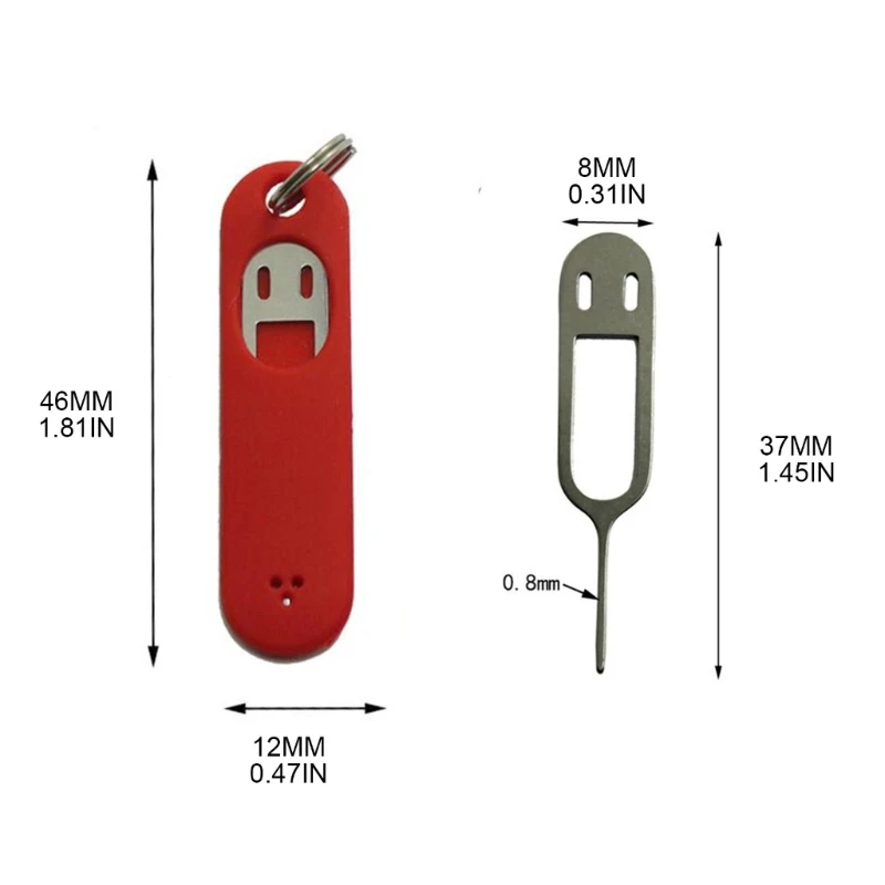 Extractor de tarjeta SIM, herramienta de apertura de bandeja de tarjeta SIM, Pin de expulsión, extractor de aguja