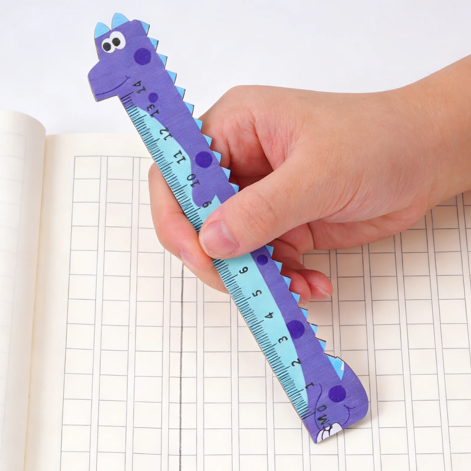 30Cm Cartoon Dinosaur Shaped Ruler Transparent Student Drafting Measure Tool School Office Stationery Supplies