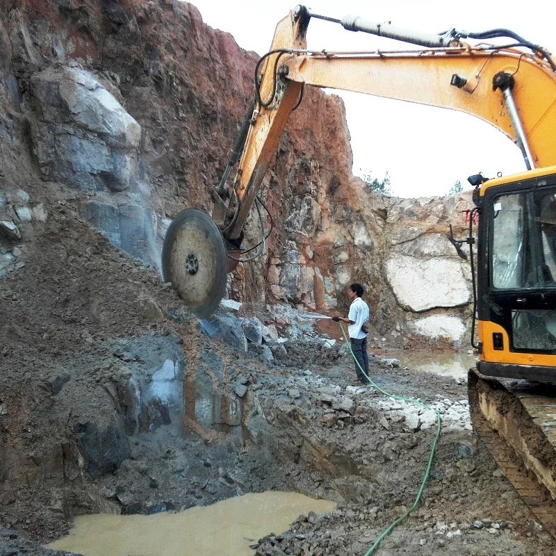 

Hydraulic Rock Saw Quick Automatic Braking Function Metal Cutting Excavator Concrete Saw For Excavator Attachments