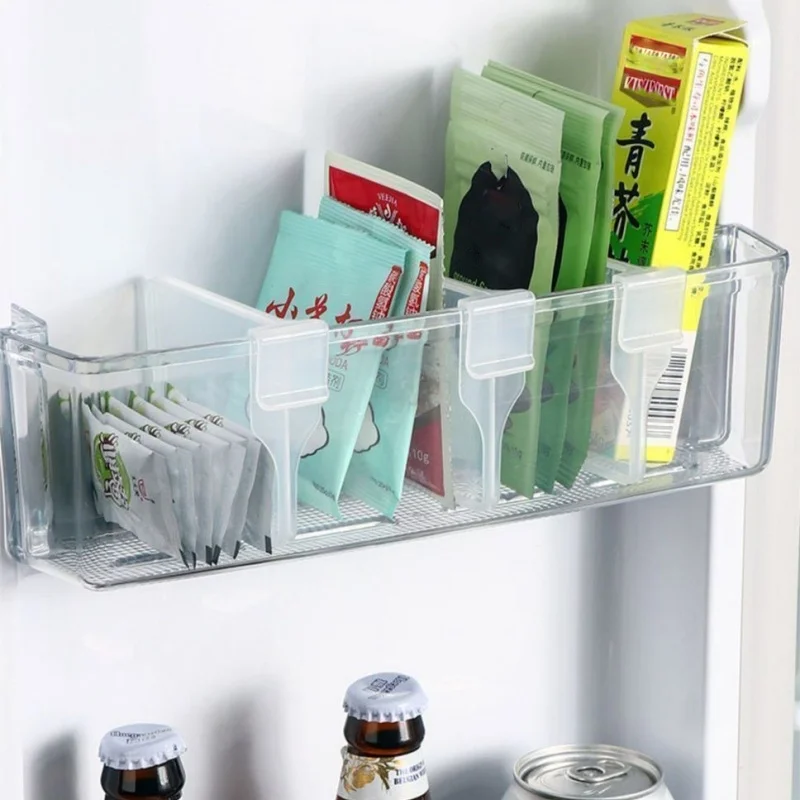 2026 Refrigerator Organizer Dividers 5/10PC Sturdy Clear Adjustable Fridge Storage Kitchen Cabinets Space Saving Compartments image 4