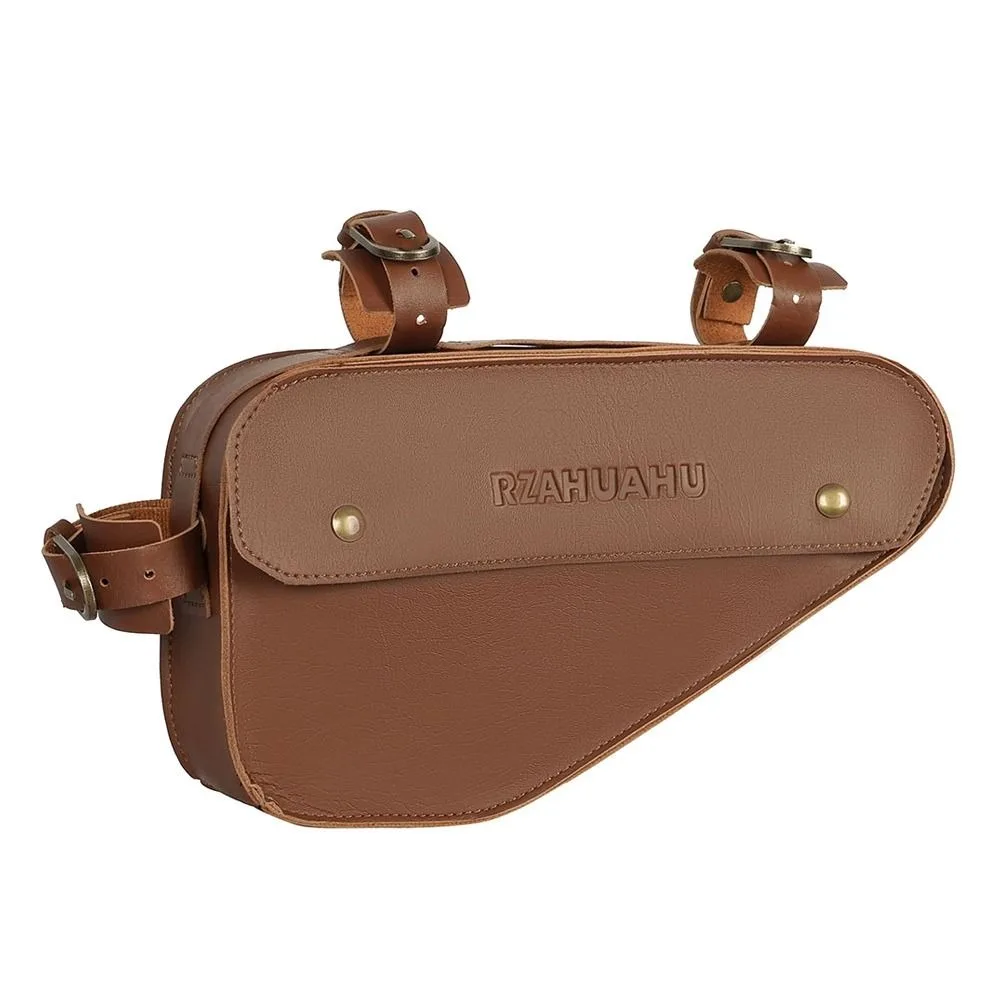 

Водонепроницаемые велосипедные треугольные сумки, большая вместимость, прочная сумка для хранения велосипедной рамы, ретро регулируемые ремни, аксессуары для велосипеда