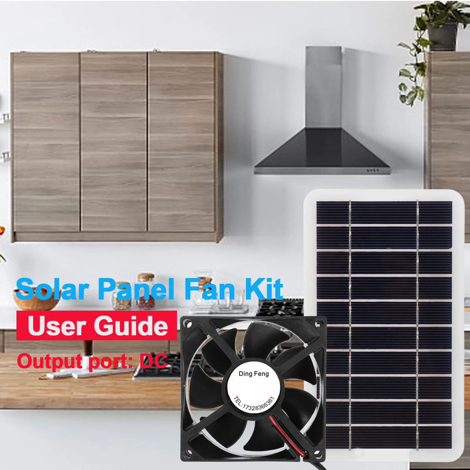 Solar Exhaust Fan Air Extractor Quiet Solar Powered Exhaust Fan Easy Application for Office Outdoor Dog Chicken House