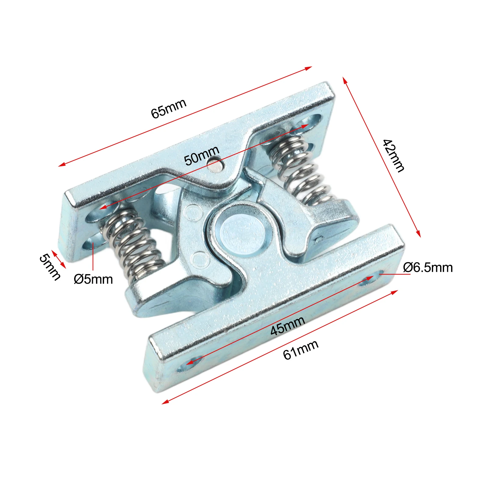Double Roller Latch 65*42mm Spring Lock Bumper Reliable Holding Power Secure Grip Spring-Loaded Mechanism Home Safety
