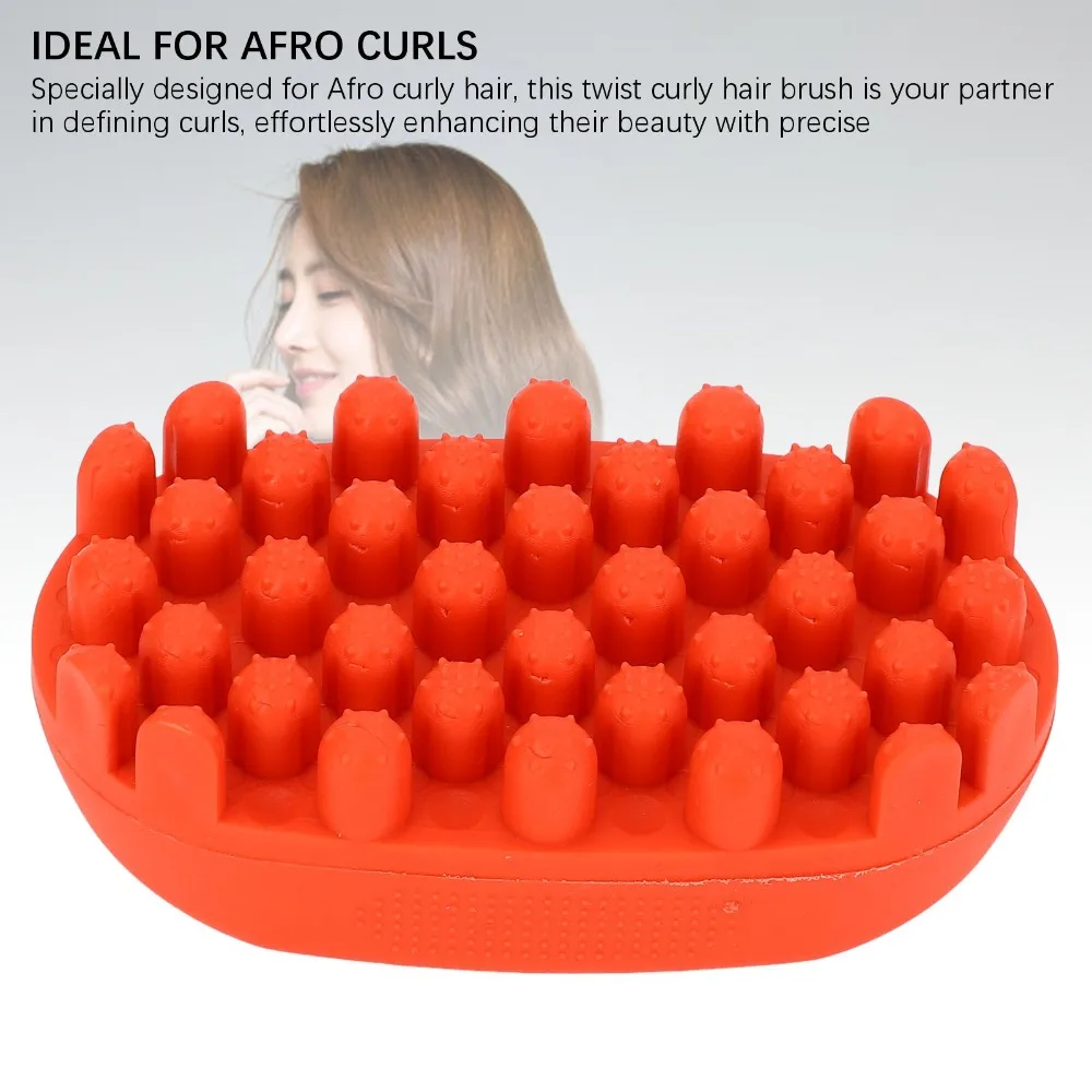 Professional Twist Hair Brush Versatile PortableWashable Twist Styler Brush Quick Easy Silicone Twist Curl Comb For Black Men