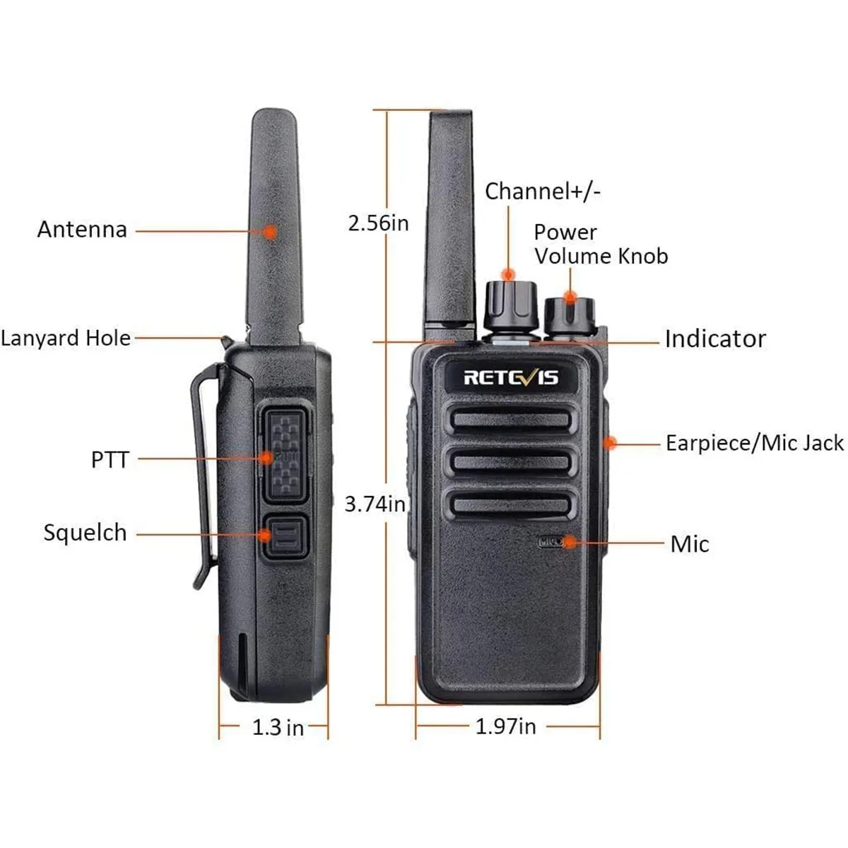 Imagem -06 - Retevis Rt668 Walkie Talkies 10 Peças Pmr Rádio Vias Walkie-talkies Restaurante do Hotel pé Falar Equipamento de Comunicação