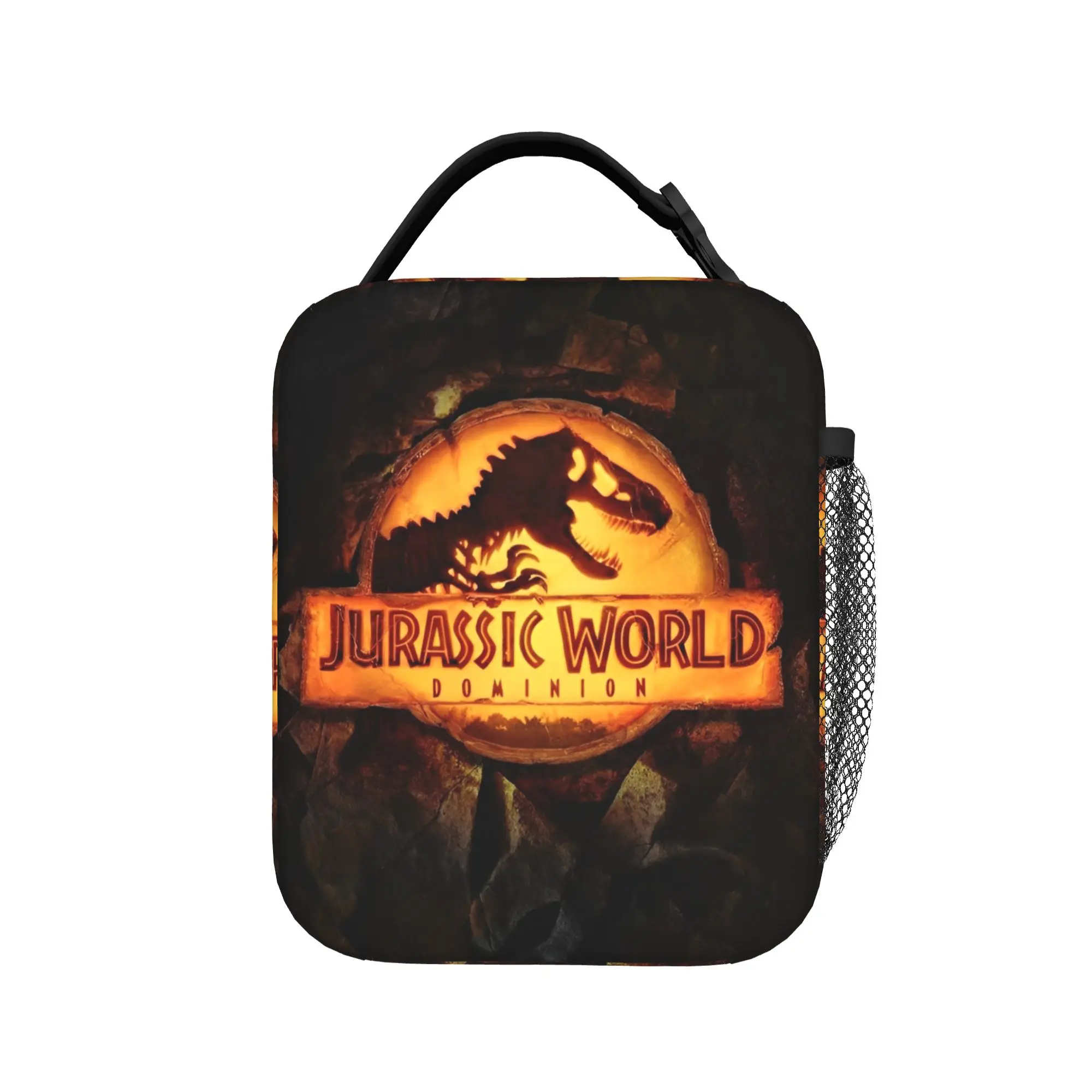 

Изолированная сумка-холодильник с логотипом динозавра из «Парка Юрского периода», многоразовая сумка-холодильник, контейнер для еды, сумка-ланчбокс для мужчин и женщин, для школы и путешествий