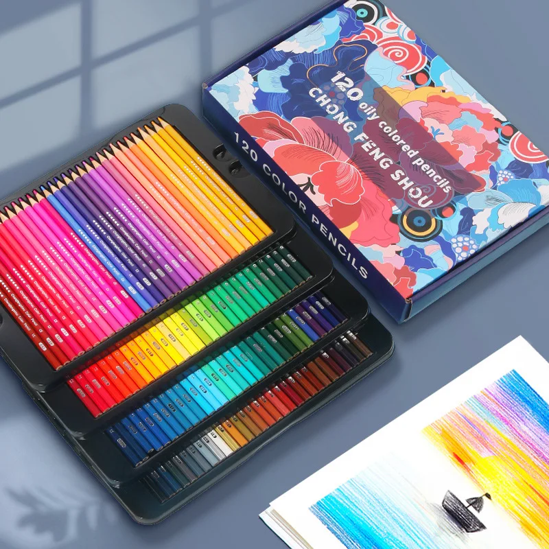 

120-color Water-soluble Color Lead Painting Pencil 120-color Oily Hand-painted Graffiti Sketch Comic Stroke Coloring Pen