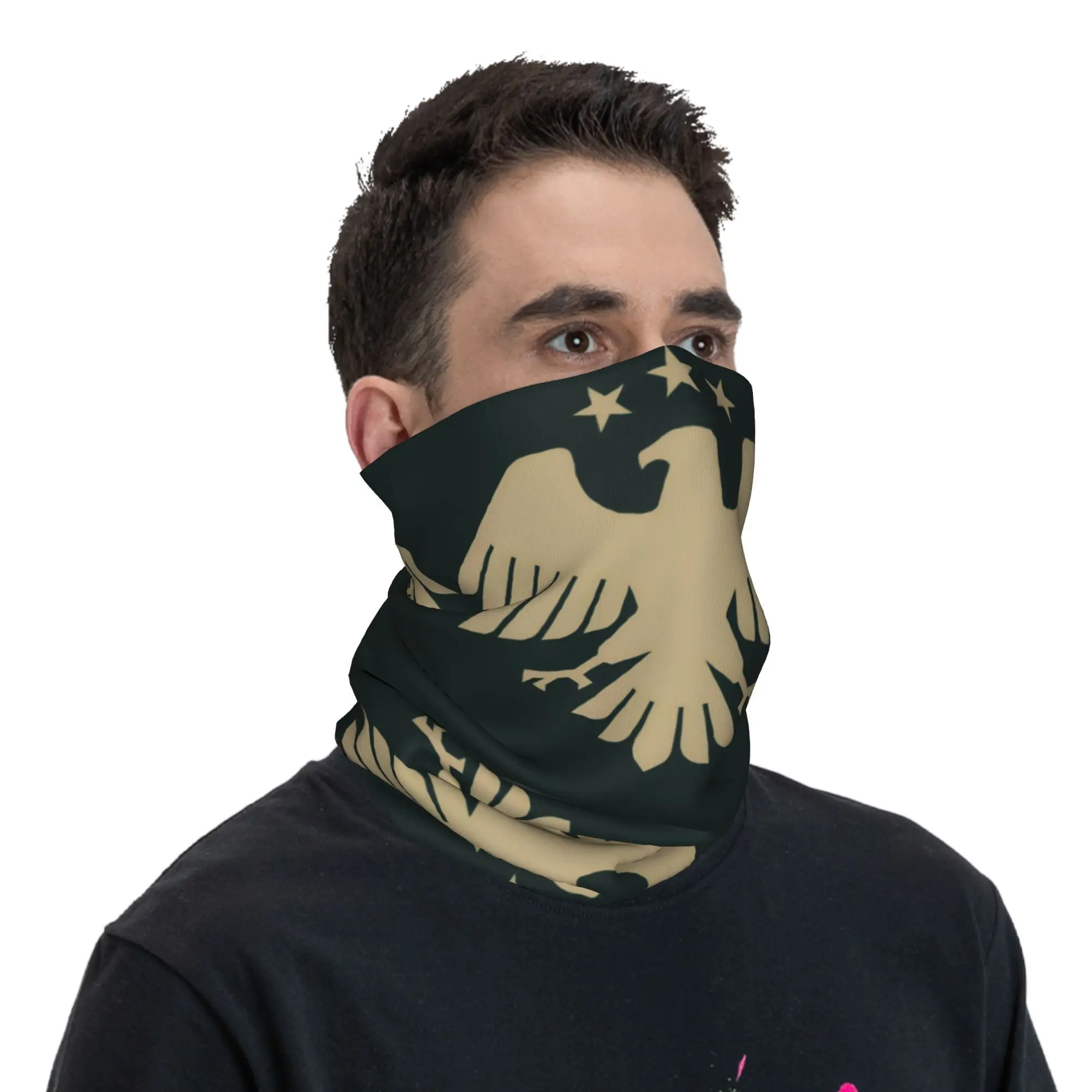 Syrian Eagle Emblem 5872993532 Bandana Neck Gaiter Printed  Mask Scarf Multi-use Headwear Fishing Unisex Adult All Season