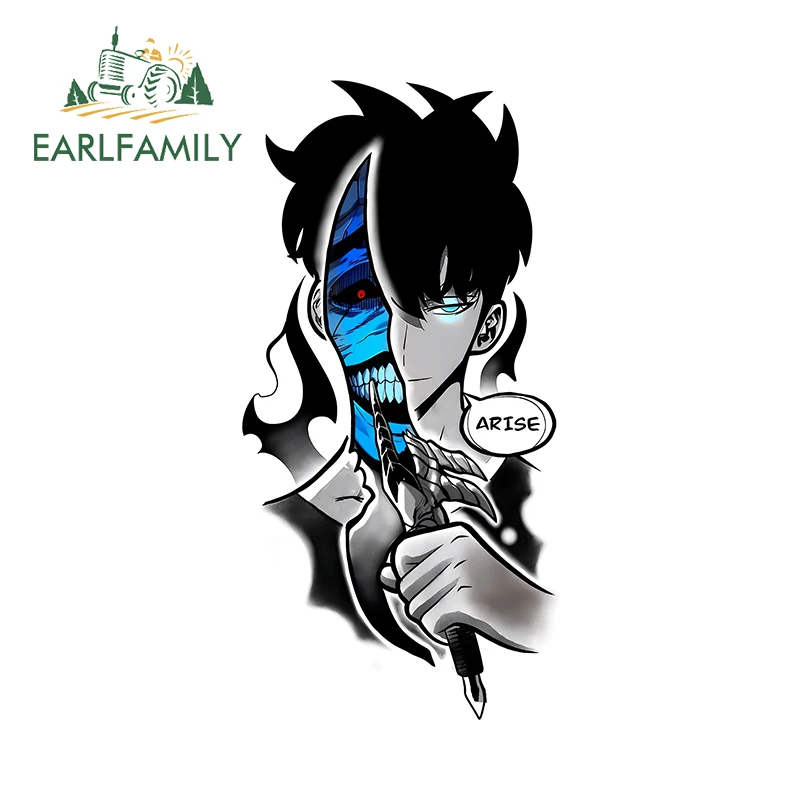 

EARLFAMILY Cool Sung Jin-woo Solo аниме автомобильные наклейки нежный человек привлекательные граффити автомобильные наклейки яркий винил автомобильный Стайлинг