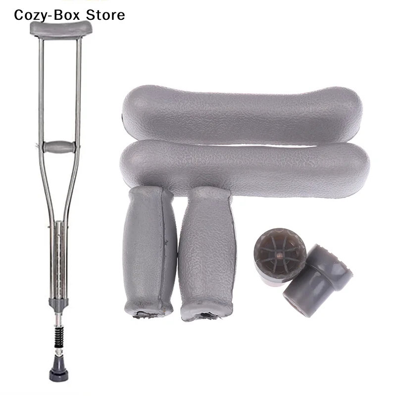 [ZY]6Pcs/set Axillary Crutch Accessories Kit Pads Replacement Antislip Rubber Underarm Cushions Hand Pad Accessories[ZY]