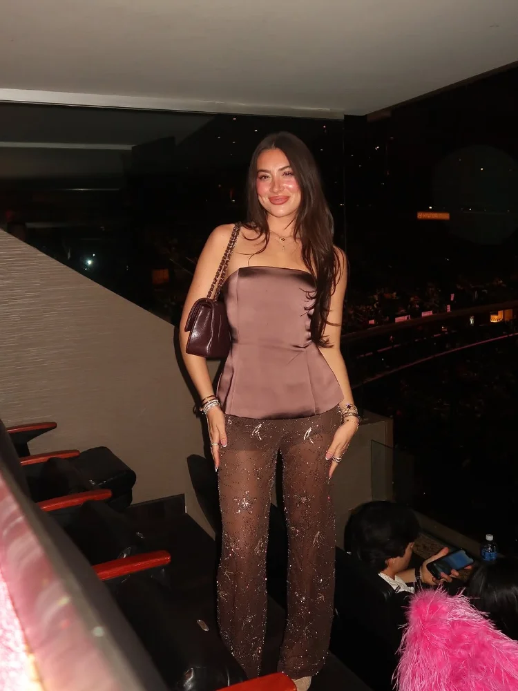 

Women Sexy Satin Strapless A-line Vest Chic Backless Off Shoulder Waist Cinching Short Vests 2026 Lady Vacation Night Club Wear