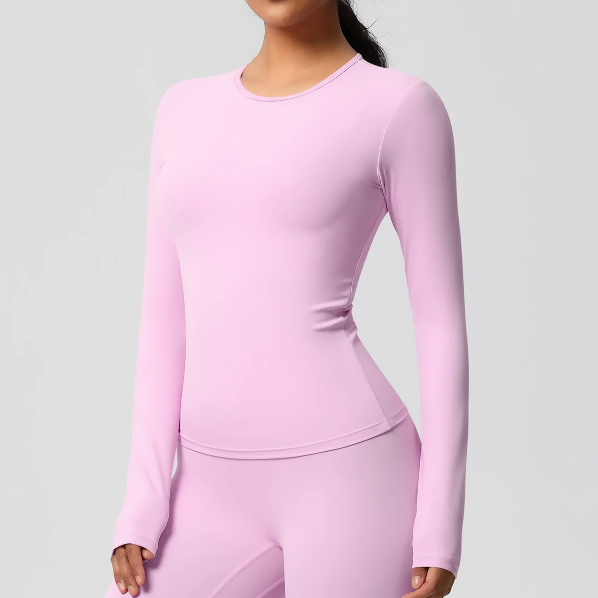 

Women Yoga T-shirts Sports Long Sleeve Gym Exposed Navel Top Workout Running Shirts Female Quick Dry Fitness Gym Sport Wear