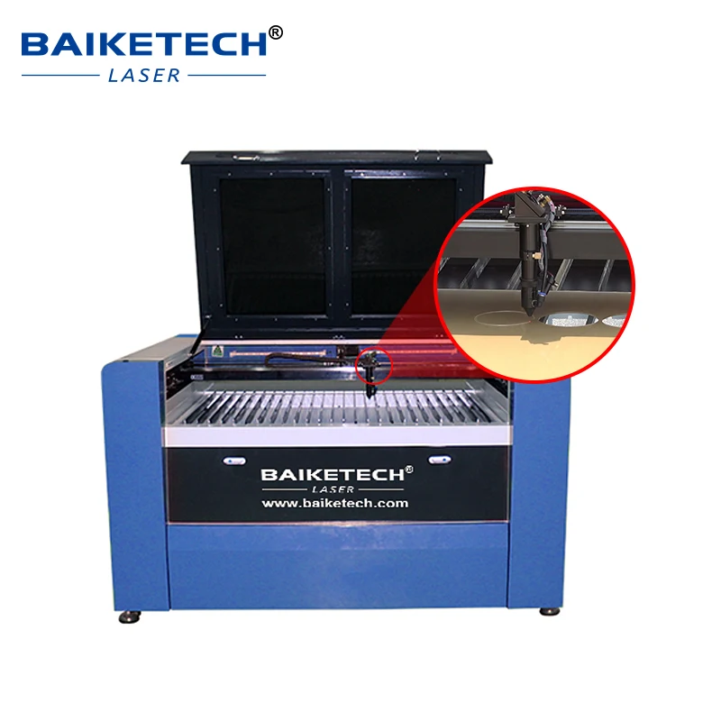 BAIKETECH 1300*900MM CO2 laser engraving machine RUIDA 6445 Control system Ruici laser tube mingyu laser power.