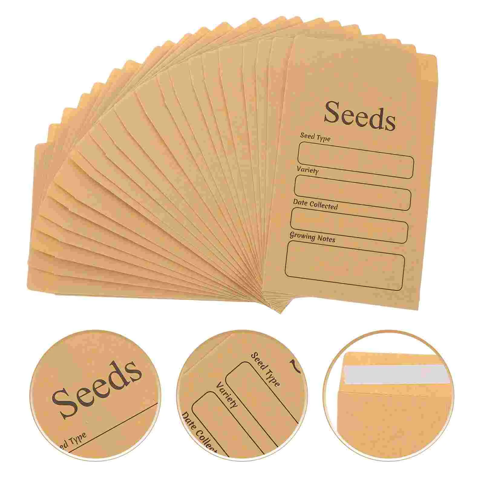 50 Pcs Cash Envelope Small Seeds Envelopes Envelops for Presents Mailing Tiny Paper