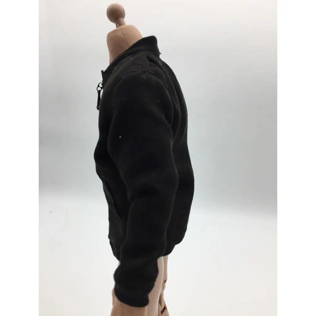 

Male Action Figure Jacket 1 6 Scale Cloth Outfit Black Coat for 12 Inch Model Body Accessories