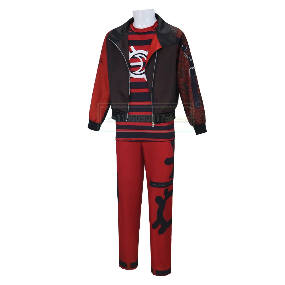 Kostium Zombie 4 Victor Cosplay Płaszcz Kamizelka Garnitur dla Mężczyzn Chłopców Przebranie Wampira Świt Strój Karnawałowy na Halloween