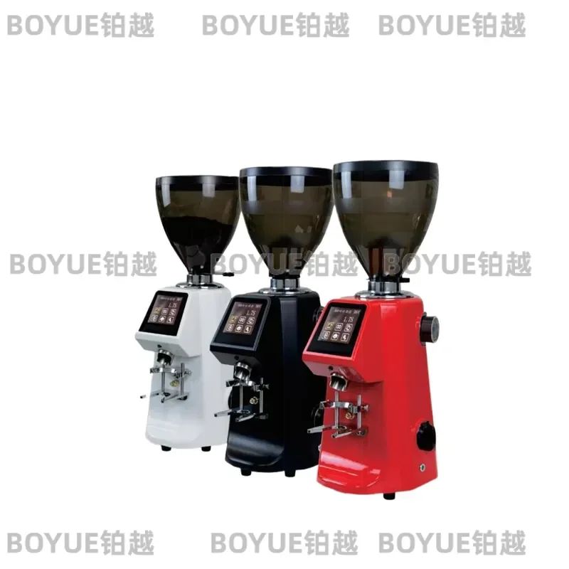Commercial Coffee Grinder 74mm Flat Burr Mill LCD Touch Screen Multi Gear Adjustable Bean Grinding Machine for Espresso