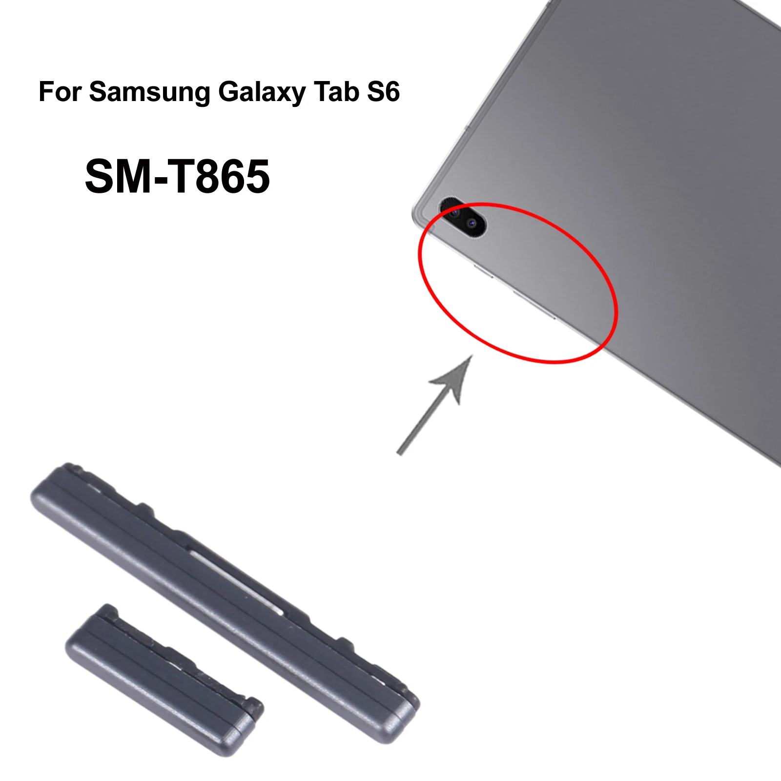Power Button and Volume Control Button For Samsung Galaxy Tab S6 SM-T865 Buttons