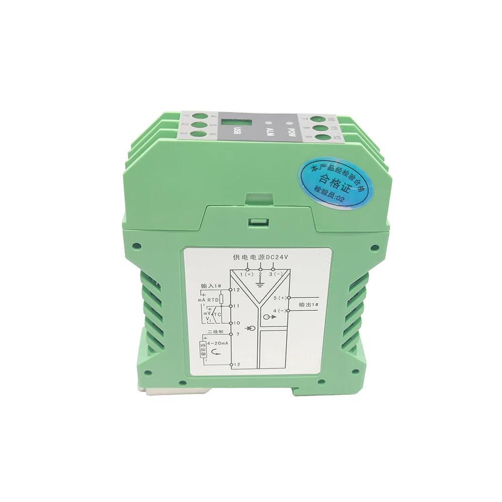 

Integrating Temperature Transmitter Rtd PT100 4-20mA 0-5V 1-5V 0-10V Signal Isolatior DC24V AC220V Supply Converter