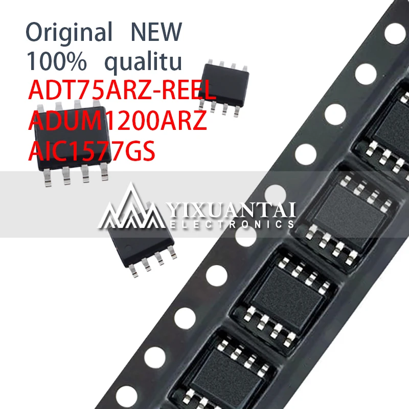 10pcs 100% NEW SOP8 SMD ADT75ARZ-REEL ADUM1200ARZ AIC1577GS ADT75 ADUM1200 AIC1577 75 1200 1577 SOIC-8