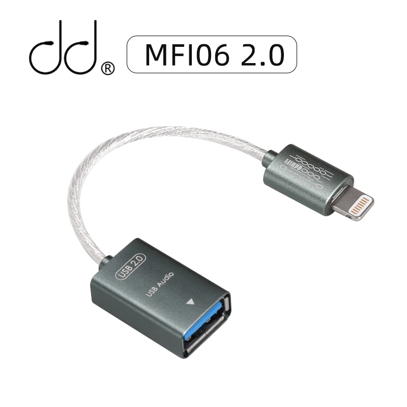 

DD ddHiFi MFi06F 2.0 Light-ning to USB-A Female USB OTG Cable to Connect i0S Devices with USB-A DAC / AMP