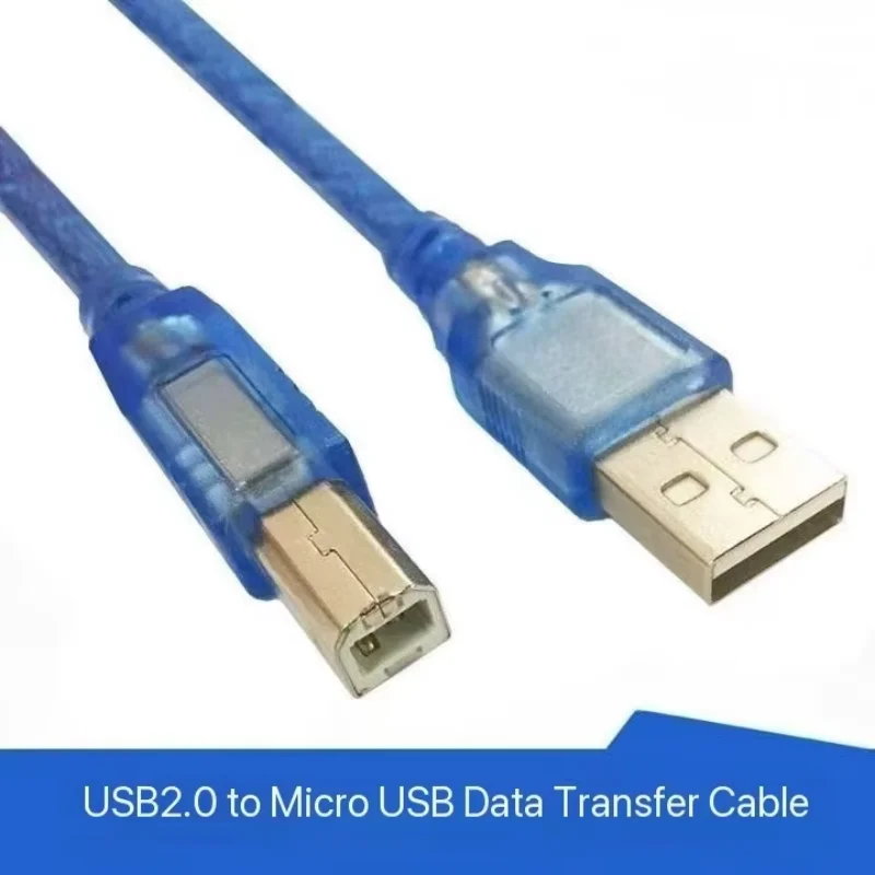 Drucker-Scanner-Verlängerungskabel USB 2.0 USB-Quadratanschluss USB A Stecker auf USB B Stecker + USB A Buchse