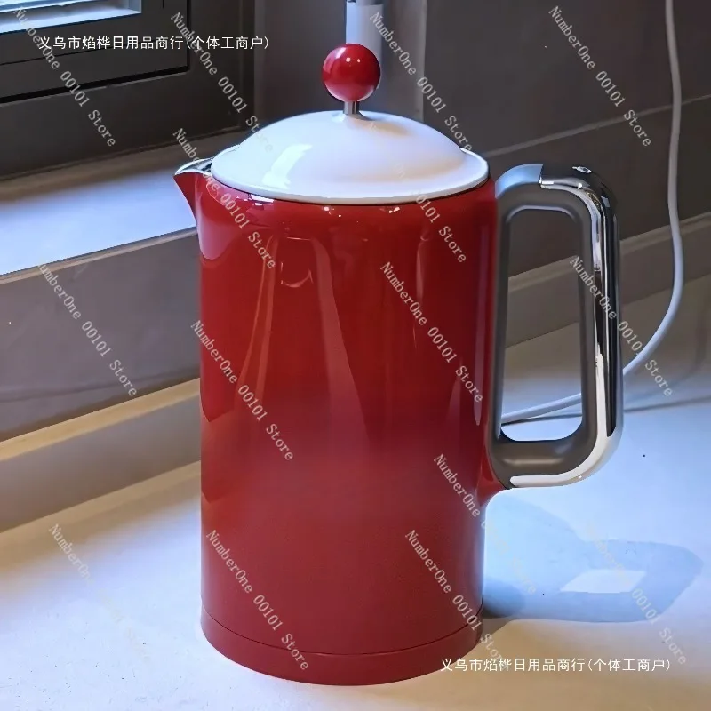 High-value automatic red kettle cartoon festive New Year hot water kettle household integrated constant temperature kettle
