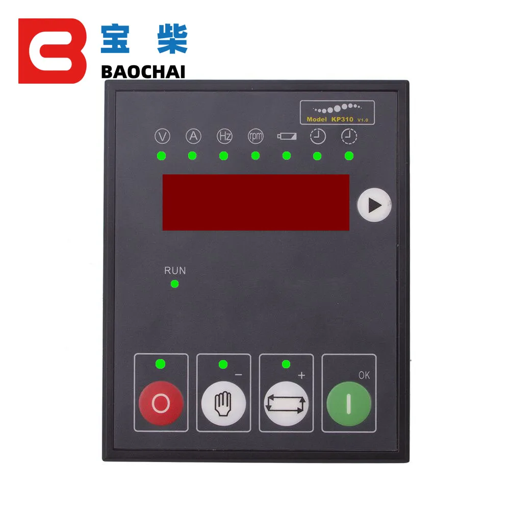 Diesel Generator Module Remote Start Stop Control LED Digit Display Panel Kipor 12V KP310V1.0 Genset Controller