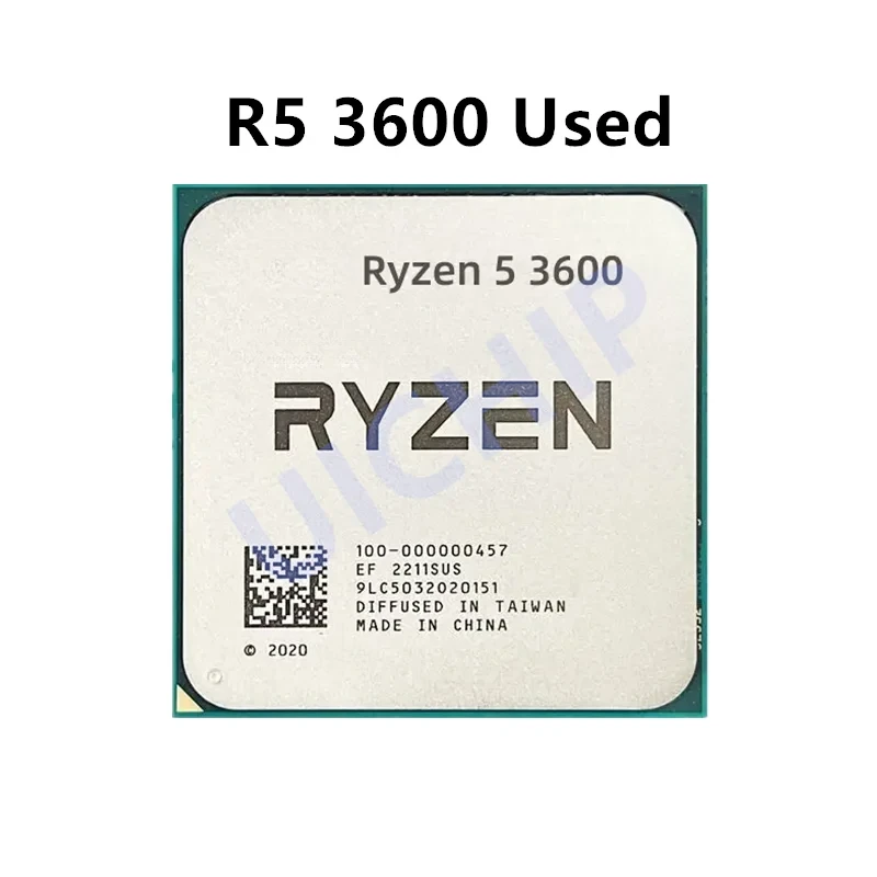 Ryzen 5 3600 R5 3600 3.6 GHz Used GAMING Zen 2 Six-Core Twelve-Thread CPU Processor 7NM 65W L3=32M 100-000000031 Socket AM4