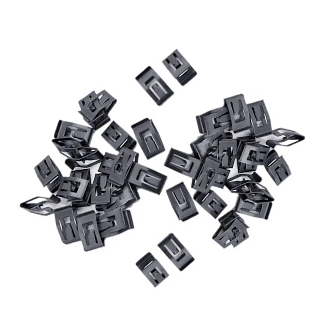 50pcs Car Console Instrument Panel Dash Dashboard Trim Retainer Rivet Fastener Black Metal Clip