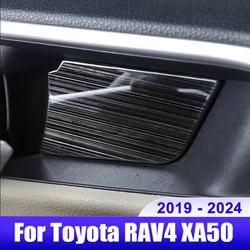 For Toyota RAV4 XA50 2019 2020 2021 2022 2023 2024 RAV 4 Hybrid Car Inner Door Handle Bowl Cover Trim Stickers Accessories