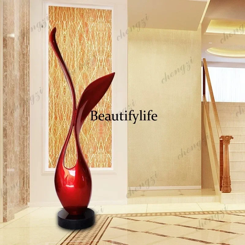 D1089 Hotel Lobby Sales Office Lobby Ornament Fiberglass Sculpture Artwork Abstract Decoration