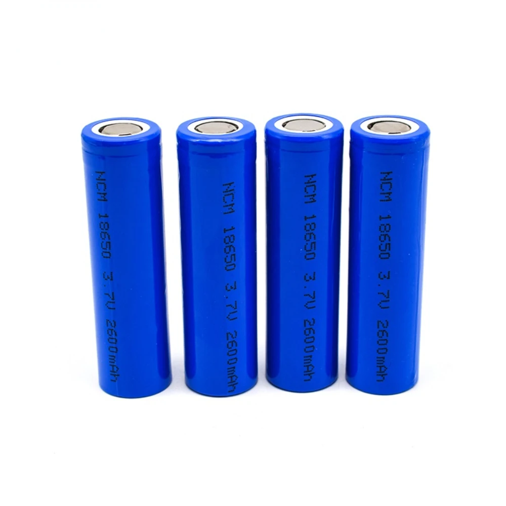 Shenzhen factory price 18650 lithium 3.7V 18650 2600mah li ion rechargeable battery cell for power banks