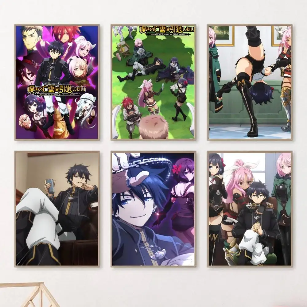 Hot Anime L-Let This Grieving Soul Retire Manag Posters HD Print Vintage Wall Art Decor for Home Study Room