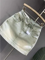 High Waist Slimming Denim  Skirt Women's Loose Versatile Casual f-length Bodycon Skirt Summer 2025 Korean Sle - Image 2
