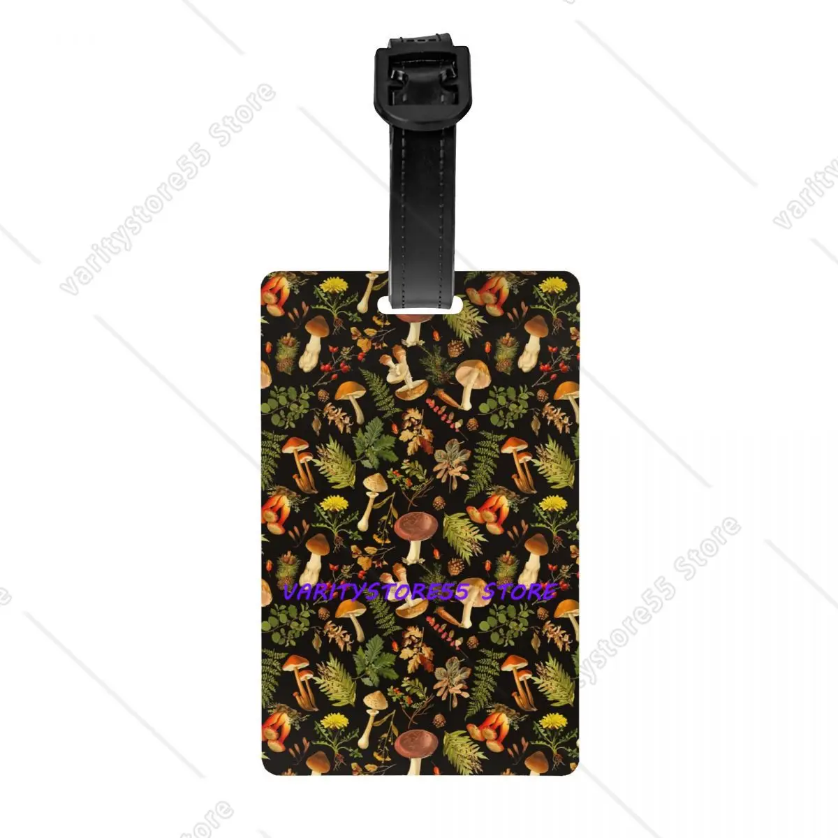 

Custom Thanksgiving Mushrooms Luggage Tag for Suitcases Privacy Cover ID Label