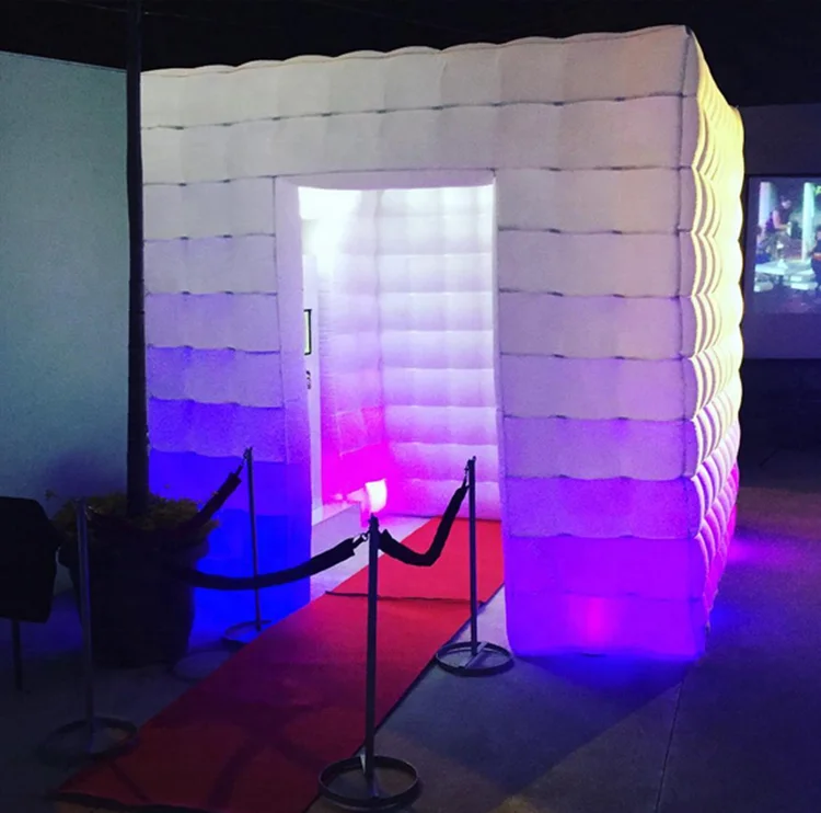 

Portable 360 Selfie Inflatable Vogue Photo Booth LED Lighting For Sale