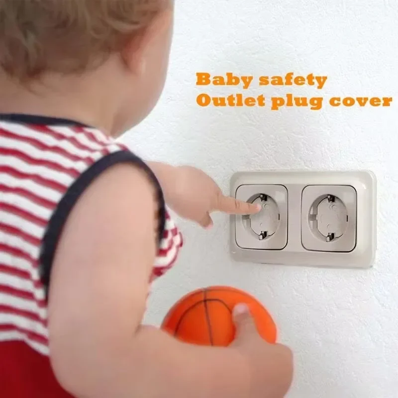 Baby Safety Socket Rotate  2 Holes Covers 1/3/510pcs Electrical Plastic Outlet Protectors Child Safe Socket Security Protection