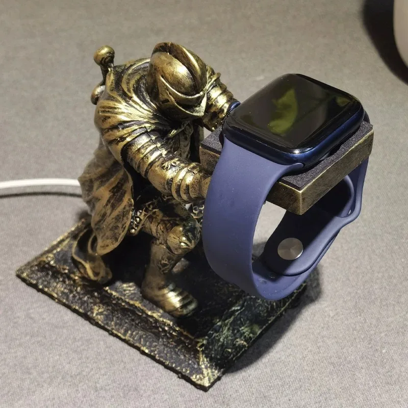 Resin Watch Charger Stand for Apple Warrior Model Iwatch Charging Holder Knight Style Watches Support Wrist Watch Base Organizer