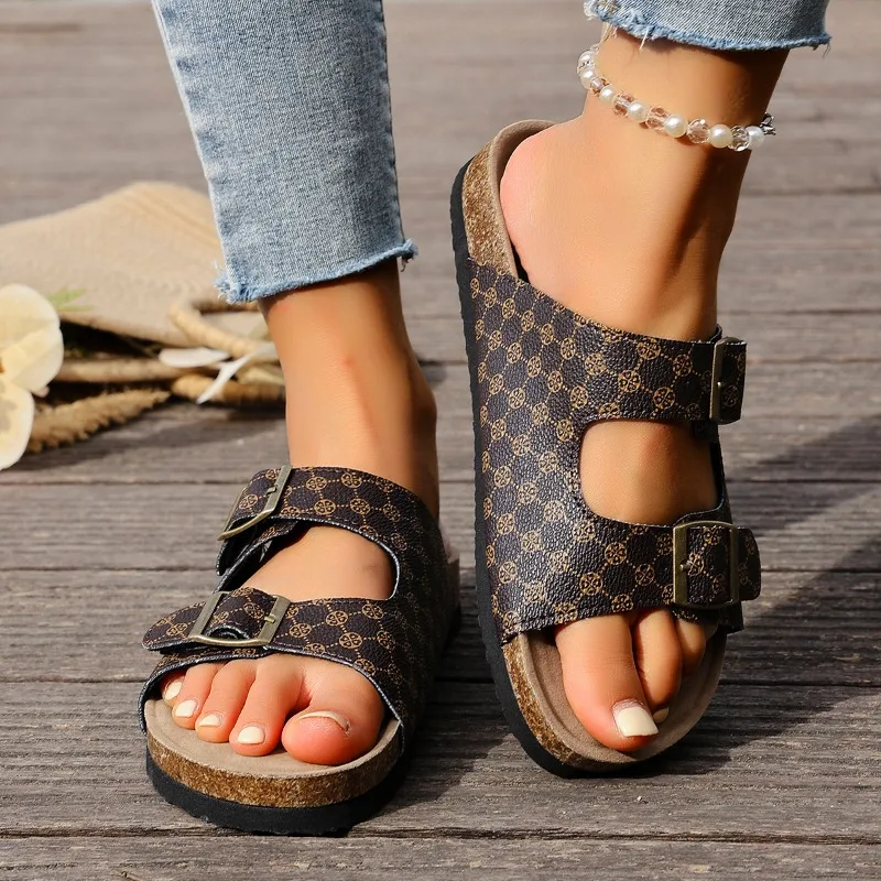 

Новинка 2023 года, женские модные тапочки, водонепроницаемые нескользящие повседневные сандалии без шнуровки на толстой подошве, износостойкая мягкая подошва