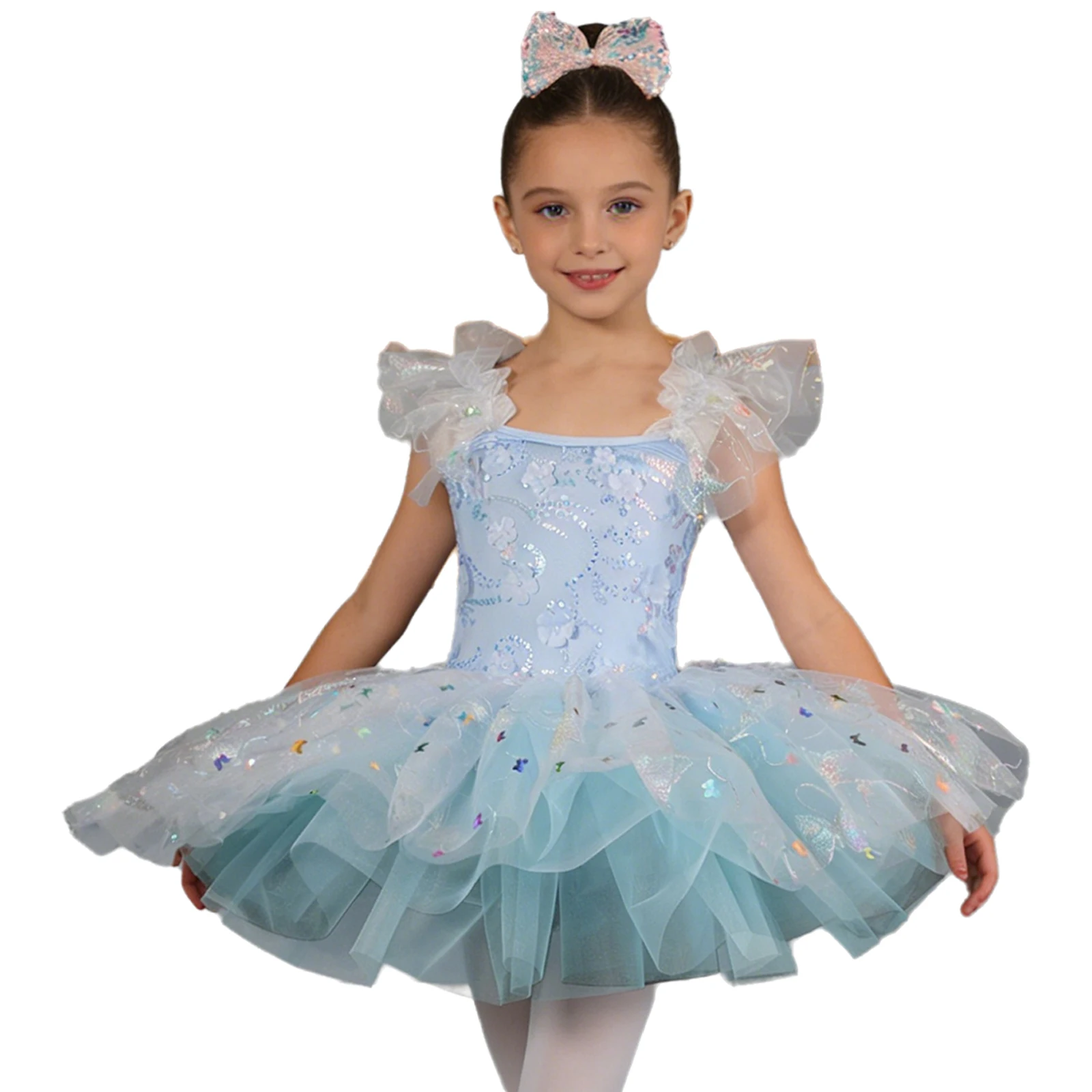 Kids Princess Performance Clothes Children Clothing Elegant Ballet Dress Leotards for Girls Dance Wear Stage Costumes Outfits view 5