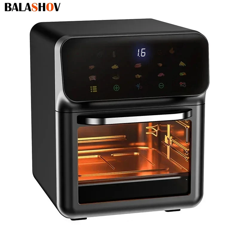 

12L Electric Air Fryer Large Capacity Multi-function Convection Oven Deep Fryer Without Oil Kitchen LED Touch BPA Free 1300W