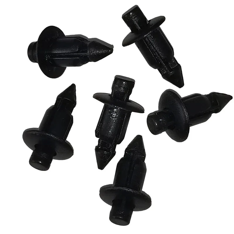 10/50Pcs 6mm Black Fairing Body Trim Panel Fastener Screw Clips For Honda ATV Motorcycle Accessories Auto Fastener & Clips