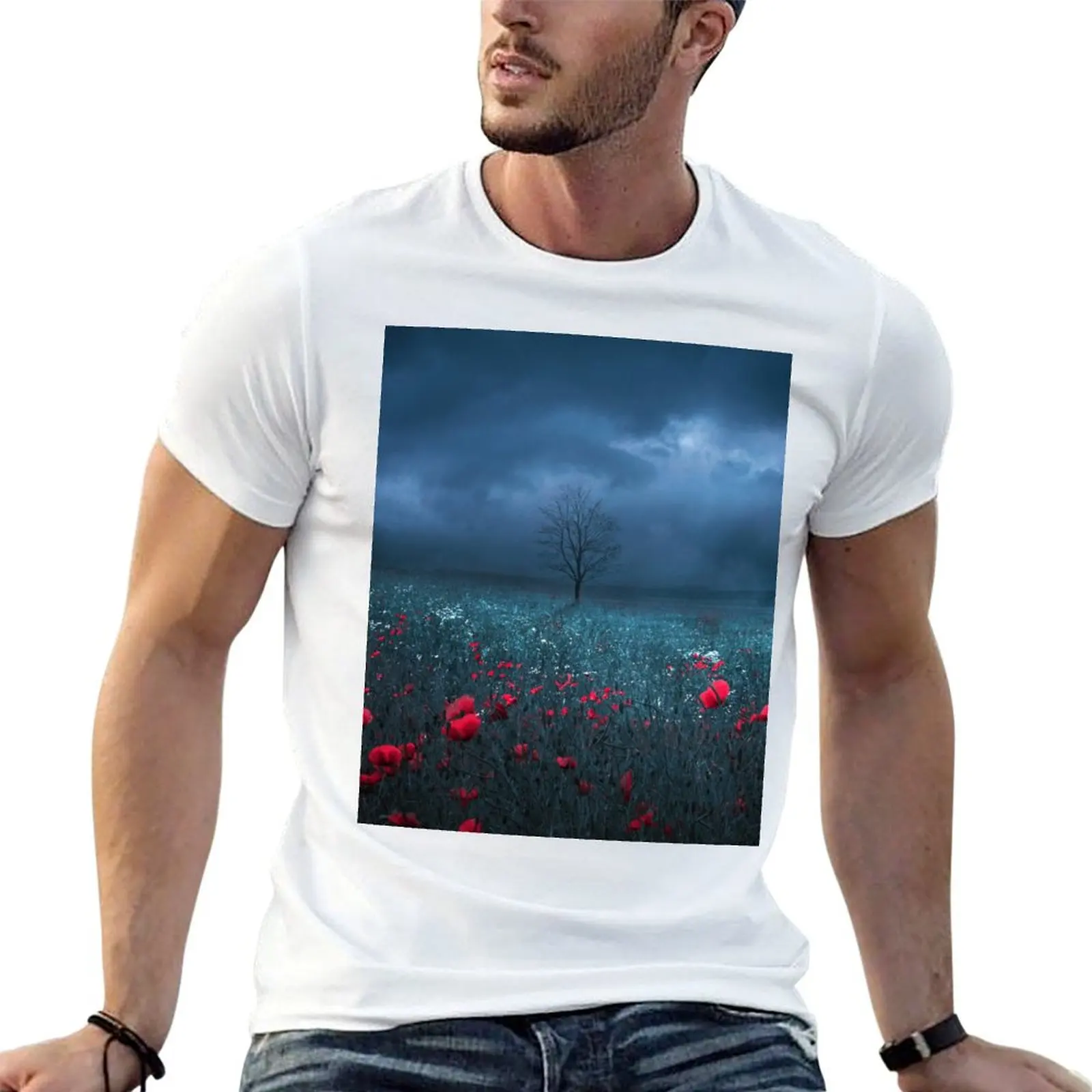 Dark Field T-Shirt Big and Tall Crew Neck Tee